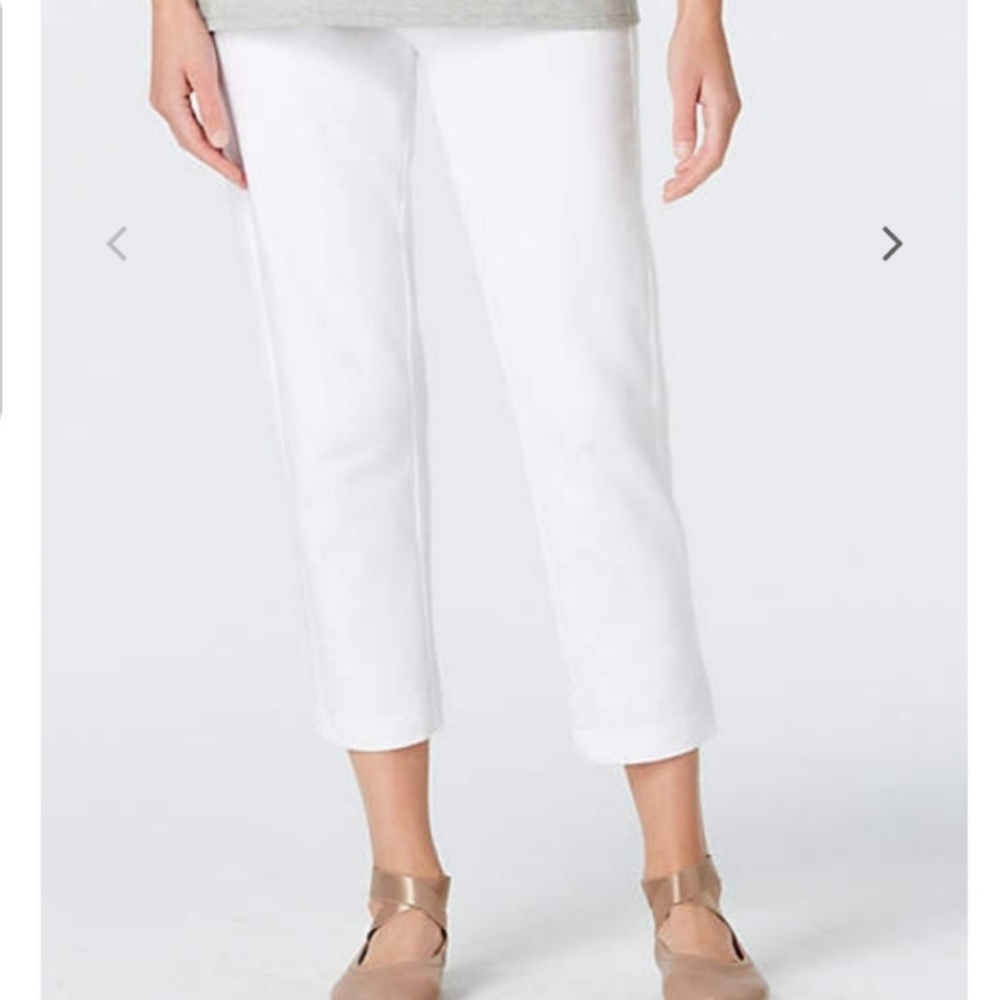 J. Jill White Cropped Pants NWT